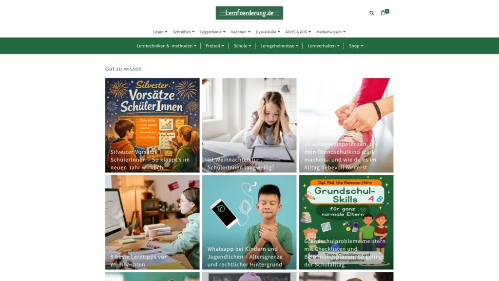 Screenshot of backlink lernfoerderung.de