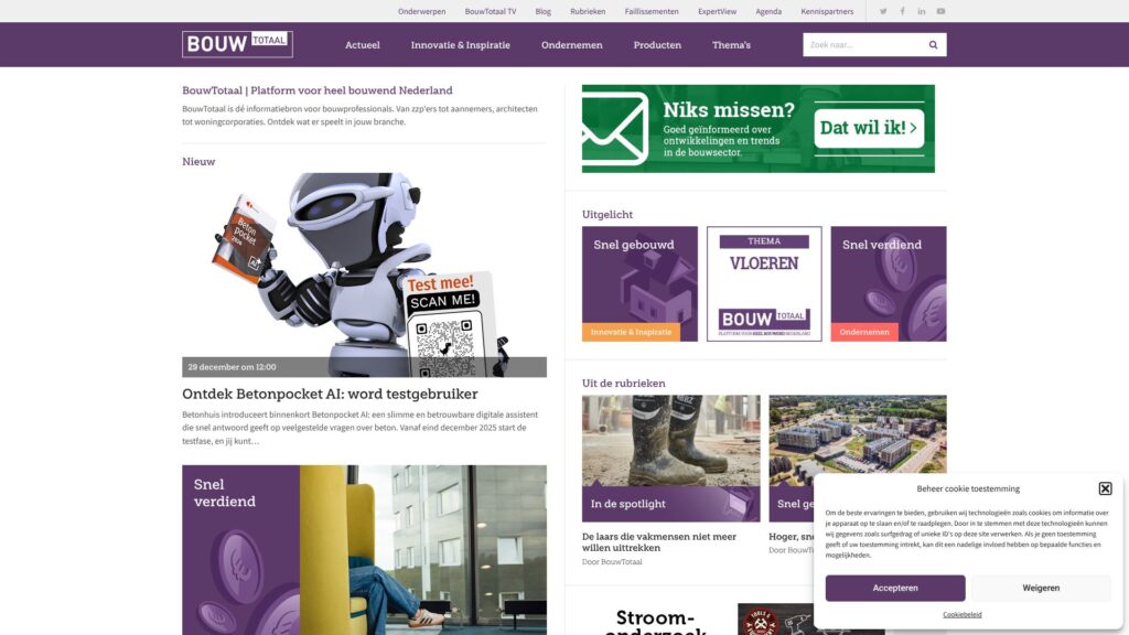 Screenshot of backlink bouwtotaal.nl