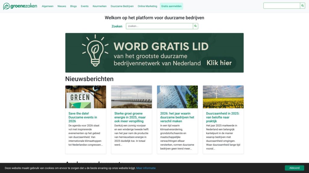 Screenshot of backlink groenezaken.com