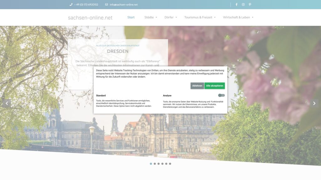 Screenshot of backlink sachsen-online.net