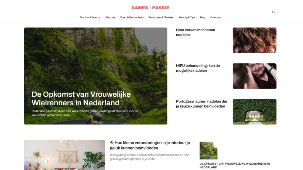 Screenshot of backlink damespassie.nl