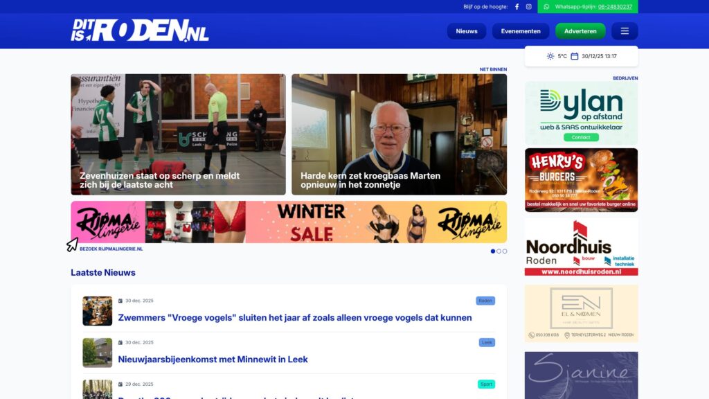 Screenshot of backlink ditisroden.nl