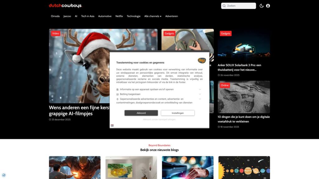 Screenshot of backlink dutchcowboys.nl
