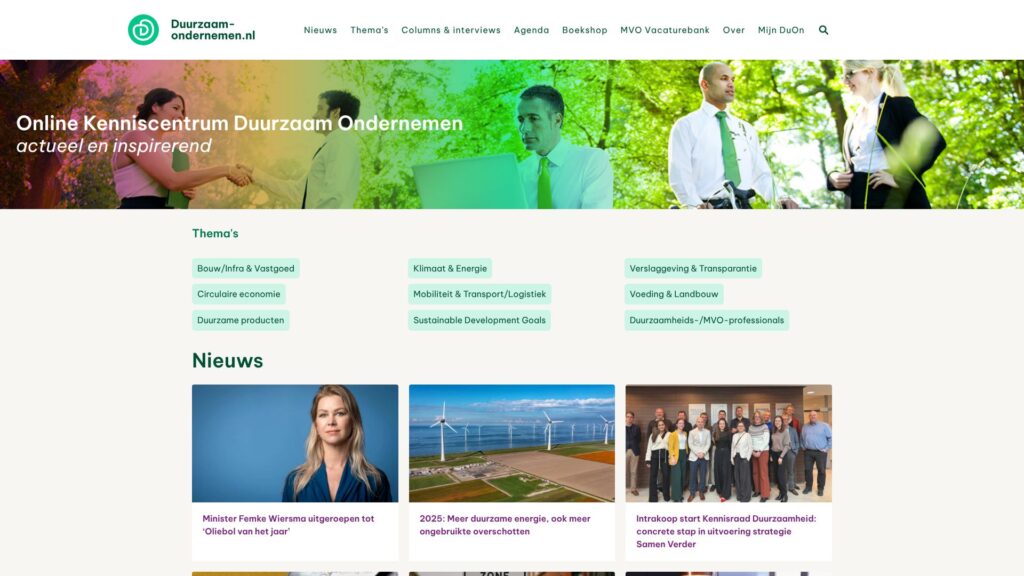 Screenshot of backlink duurzaam-ondernemen.nl