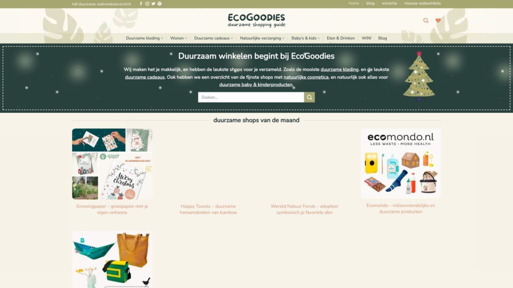 Screenshot of backlink ecogoodies.nl