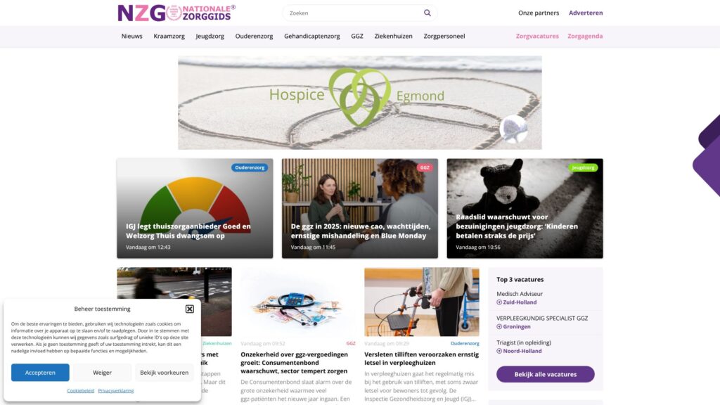 Screenshot of backlink nationalezorggids.nl