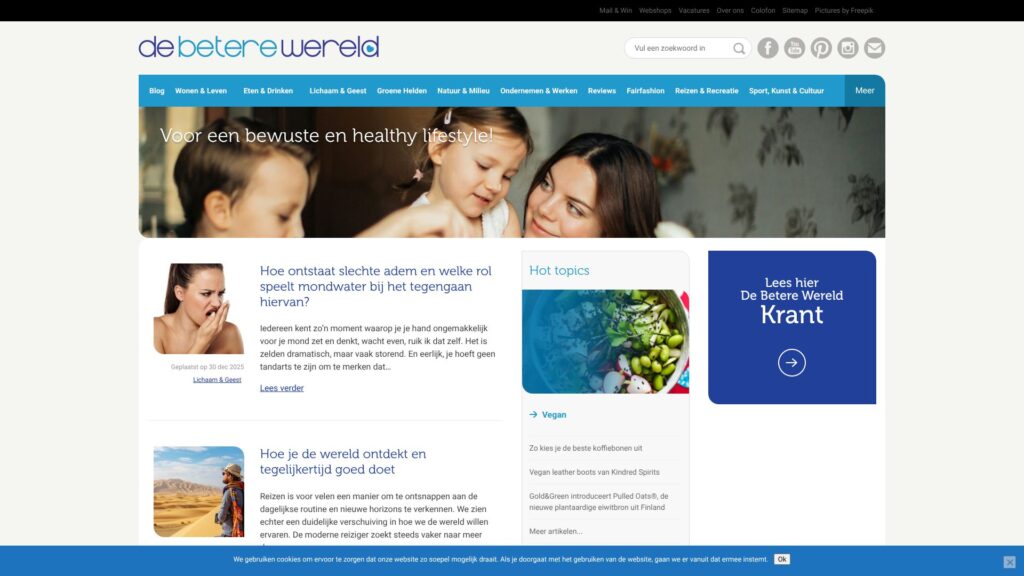 Screenshot of backlink debeterewereld.nl