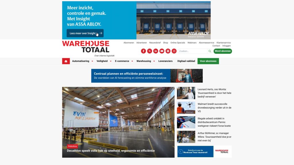 Screenshot of backlink warehousetotaal.nl