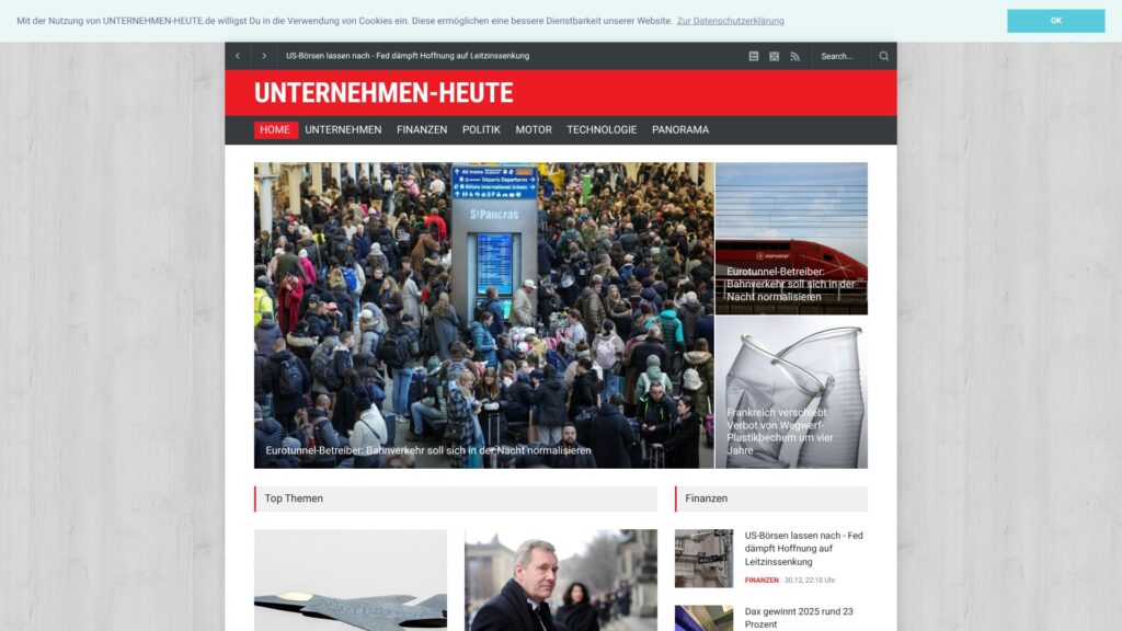 Screenshot of backlink unternehmen-heute.de