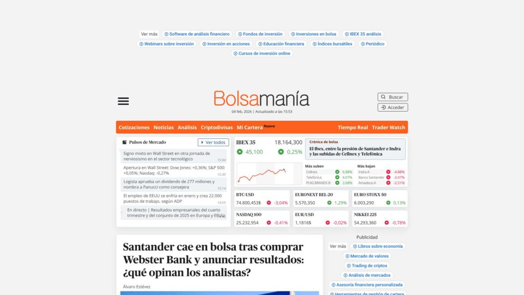 Screenshot of backlink bolsamania.com
