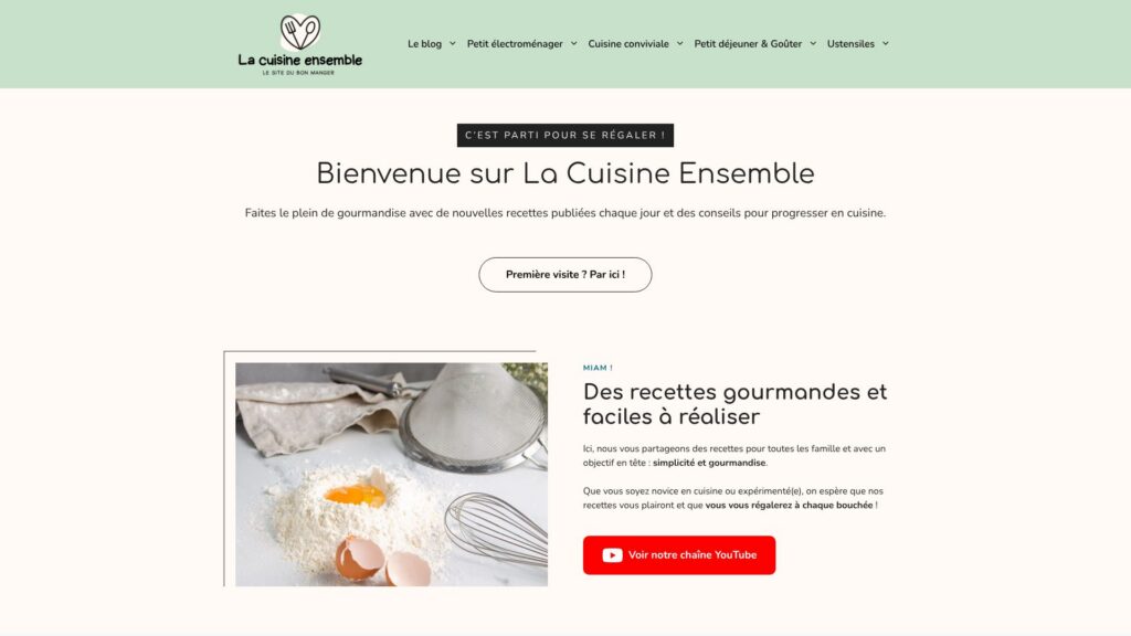 Screenshot of backlink lacuisineensemble.fr