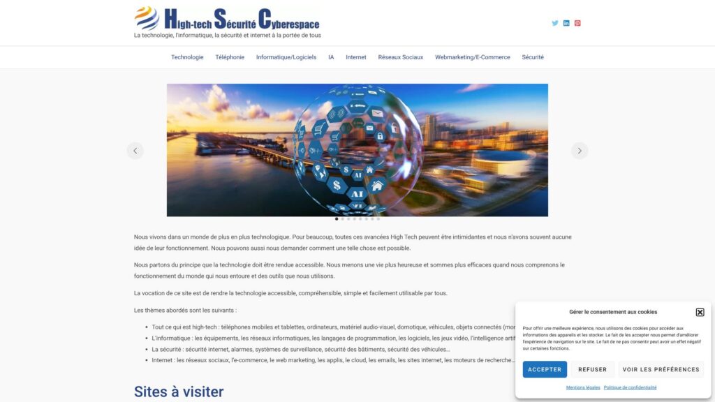 Screenshot of backlink hsc.fr