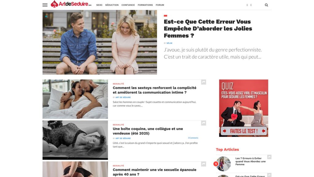 Screenshot of backlink artdeseduire.com