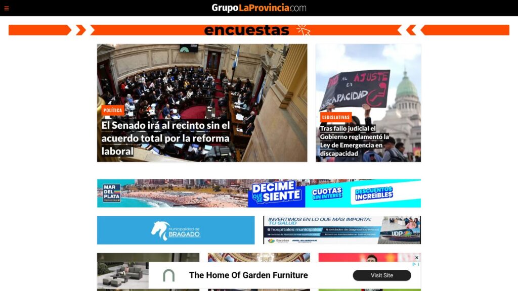 Screenshot of backlink grupolaprovincia.com