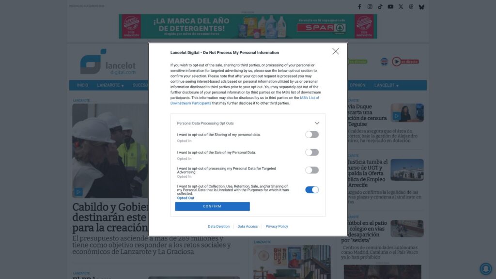 Screenshot of backlink lancelotdigital.com