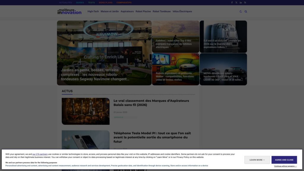 Screenshot of backlink meilleure-innovation.com