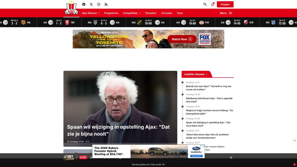 Screenshot of backlink ajax1.nl