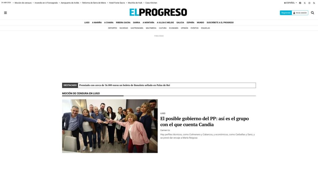 Screenshot of backlink elprogreso.es