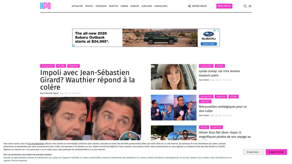Captura de pantalla de backlink hollywoodpq.com